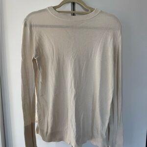 Lululemon Cream Long Sleeve Sweater